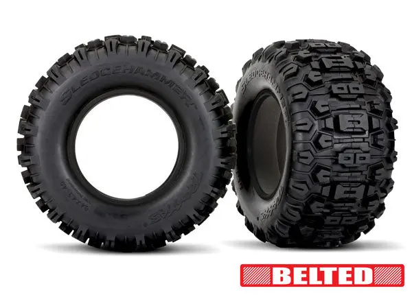 Sledgehammer Belted Tires With Foam Inserts Pair 7870 1