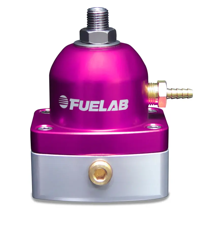 Fuelab Purple Adjustable Efi Fuel Pressure Regulator – 90–125 Psi, Dual -6An Inlets, Single -6An Return 1