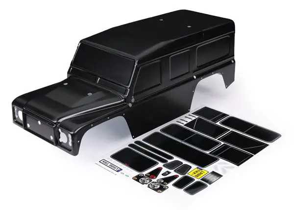 Land Rover Defender Body Black With Decals 8011-Blk 1
