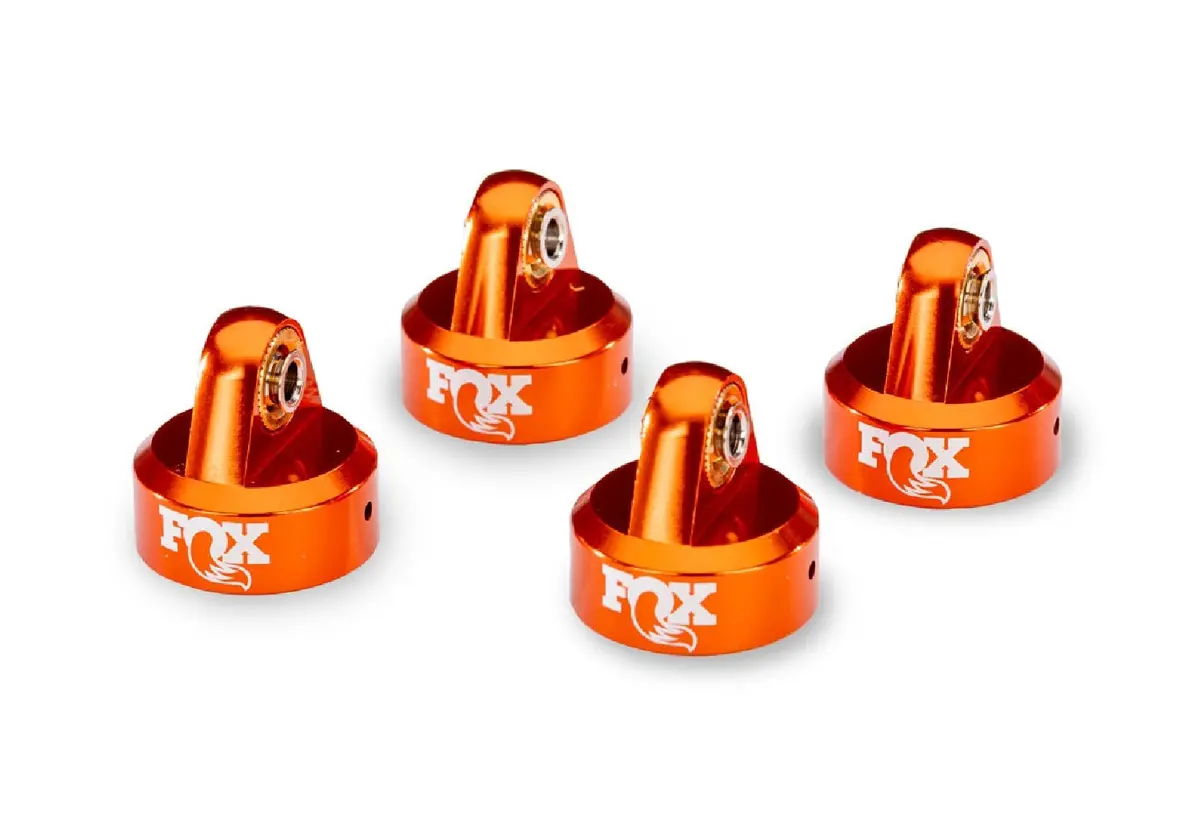 Fox Orange Aluminum Gtr Shock Caps (4) 8465 1