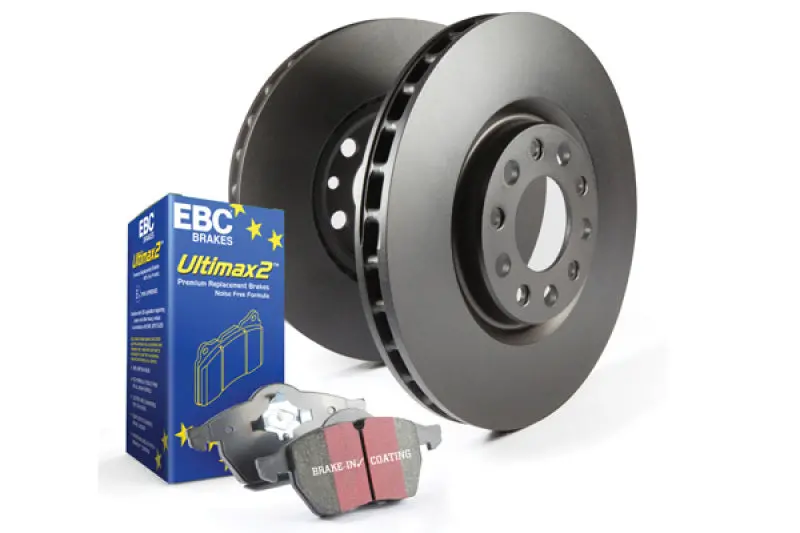 Stage 1 Brake Upgrade Kit Featuring Ultimax2 Pads And Rk Drilled & Slotted Rotors 1