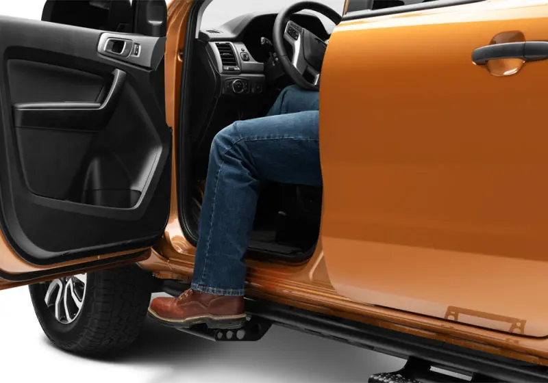 N-Fab Rkr Cab-Length Running Boards For 2019 Ford Ranger Crew Cab – Textured Black 1