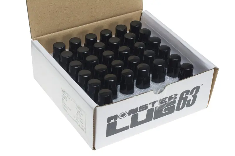 Wheel Mate Monster Lug Nut Set – 32-Pack, Black, 14X1.50 Thread Pitch 1