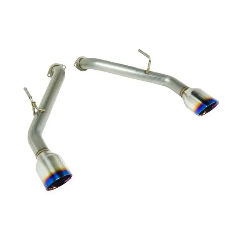 Remark Axle-Back Exhaust System For 2014+ Infiniti Q50 – Burnt Stainless Steel Double-Wall Tips 1