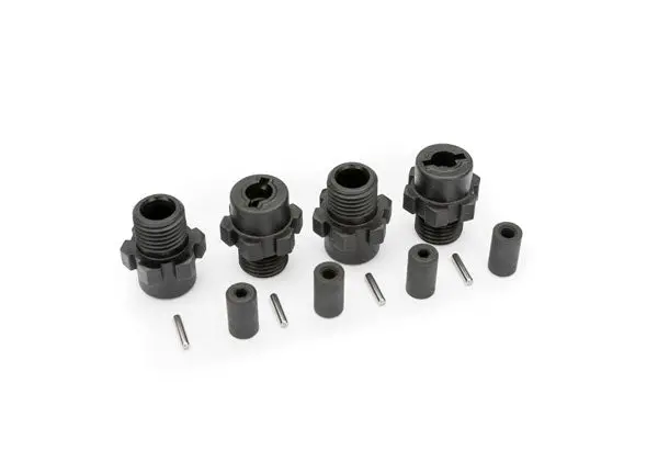 Wheel Hubs, Hex (4), Axles With Pins (4) 9085 1