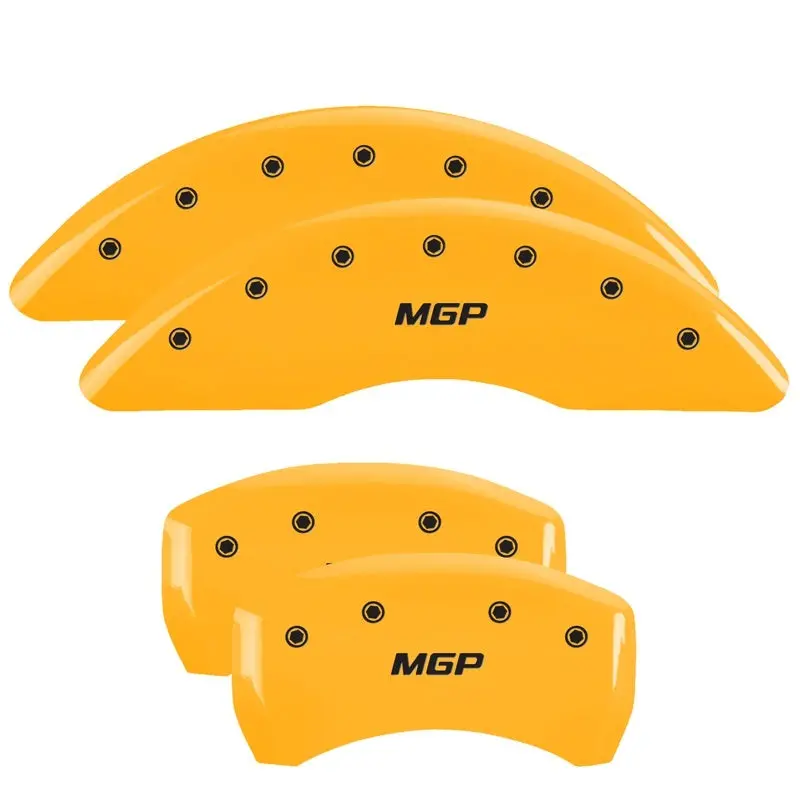 Mgp Engraved Caliper Covers – Yellow Finish With Black Chrome Trim – For 2015 Mercedes-Benz Sl550 1