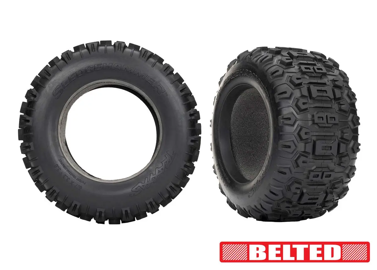 Sledgehammer Belted Tires With Foam Inserts 9571 1