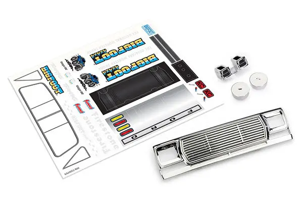 Body Conversion Kit, 1/18 Scale Trx-4Mt™ Bigfoot® No. 1 (Includes Front Grille, Engine Detail & Decals) (Fits #9812 Body) 9844X 1