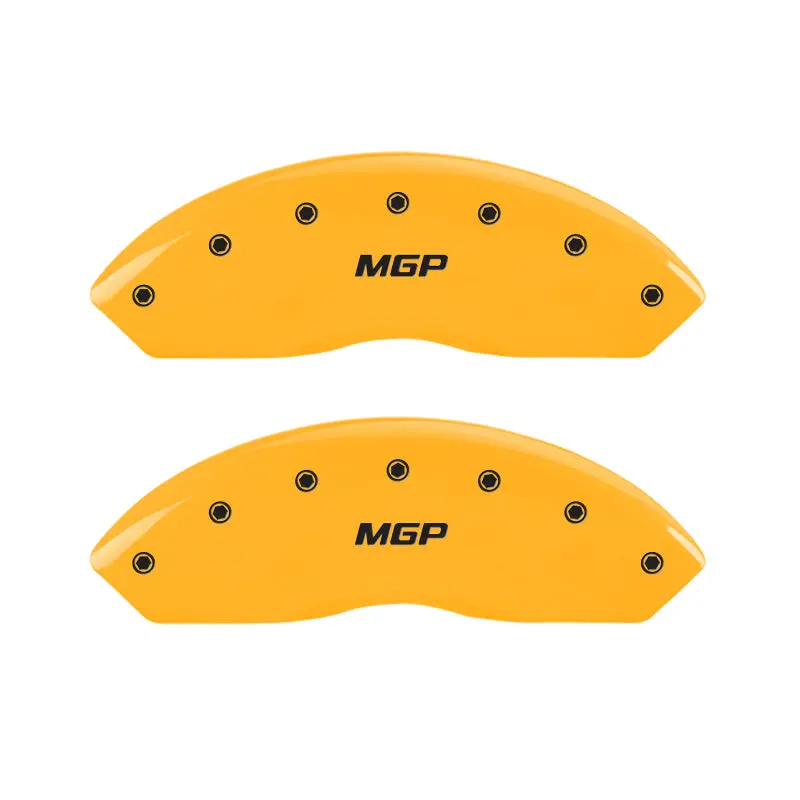 Mgp Engraved Caliper Covers – Front And Rear, Yellow Finish With Black Lettering, Fits 2001 Bmw Z3 1