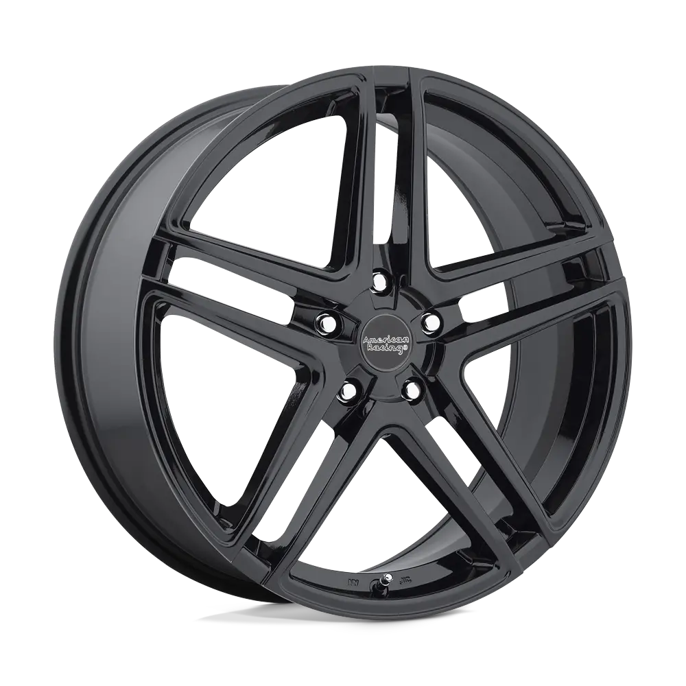 16x7 Gloss Black American Racing Wheel with 40mm Offset