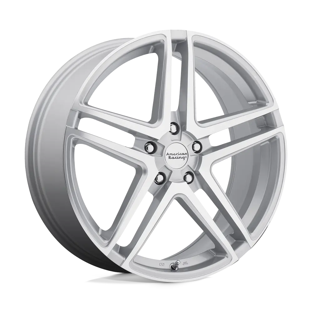 16x7 American Racing Alloy Wheel – Bright Silver Machined Face with 40mm Offset