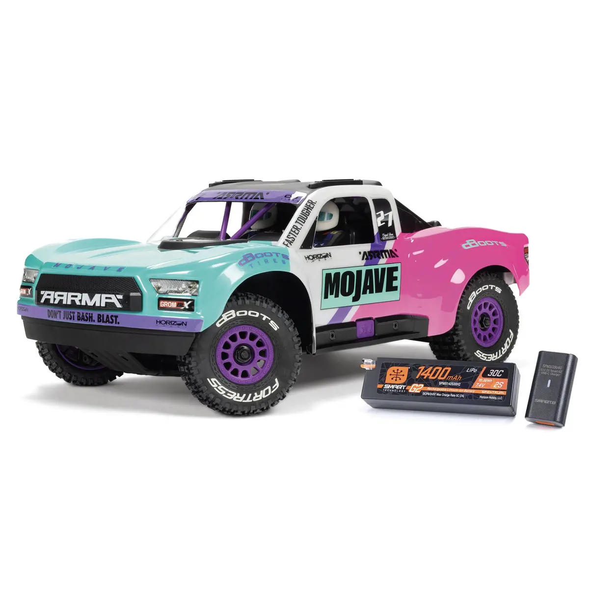 Arrma 1/16 Mojave Grom 223S Dsc 4X4 Rtr Brushless Desert Truck (Battery & Charger Included) Ara2304st 1