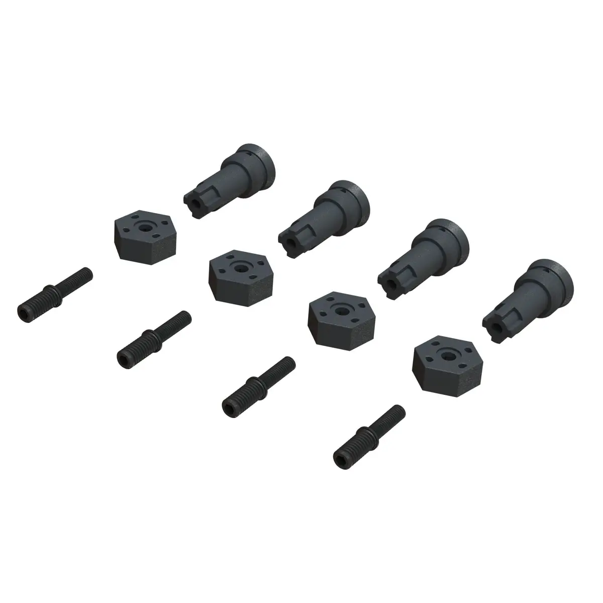 Arrma Wheel Axle And Hub Set Ara311178 1
