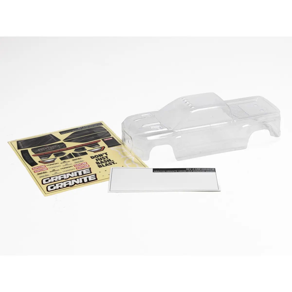 Granite Grom Body, Clear Ara412004 1
