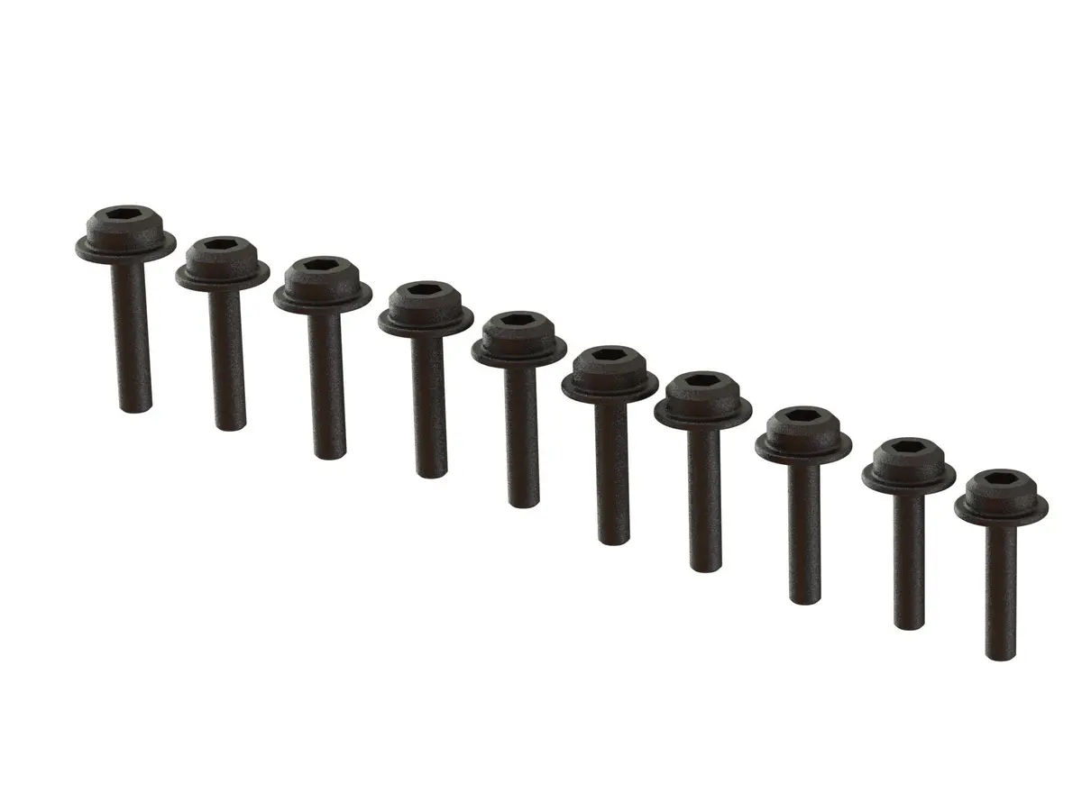 Flanged Cap Head Screw M2x12mm (10Pcs) 1