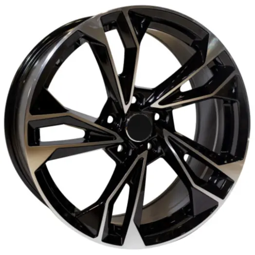Replica For Audi 9378 Black Polish 19*8.5 1