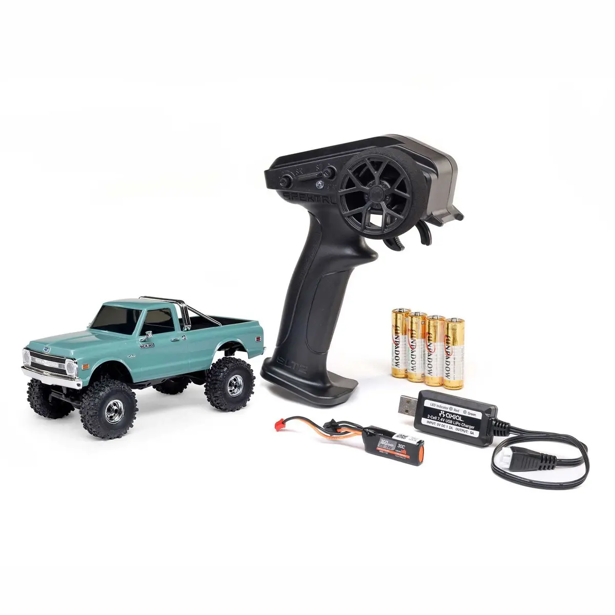 Axial 1/30 Scx30 Chevrolet K10 4X4 Rtr Brushed Rock Crawler (Battery & Charger Included) 1