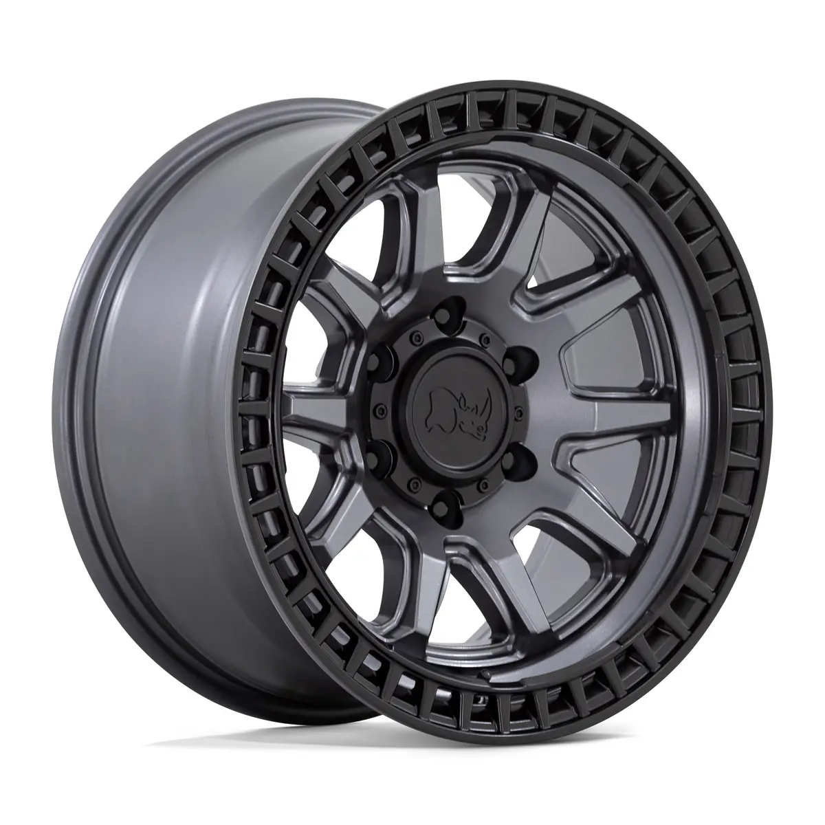 Black Rhino Calico Matte Gun Metal Matte Black Lip 17*8.5  4*4 1