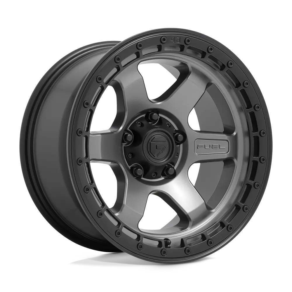 18X9 Matte Gunmetal With Black Ring 20Mm Fuel 1Pc Wheel 1