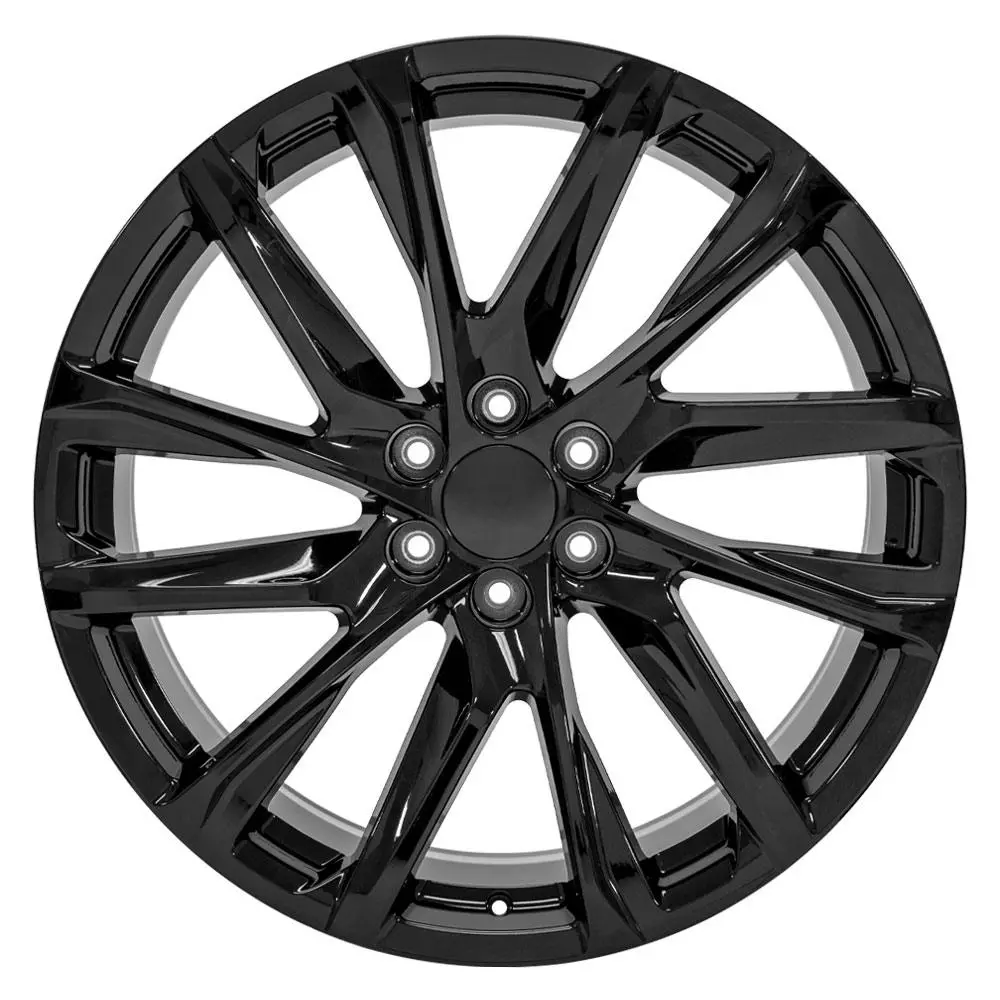24X10 Replica Wheel Ca90 Fits Cadillac Escalade - Gloss Black 1