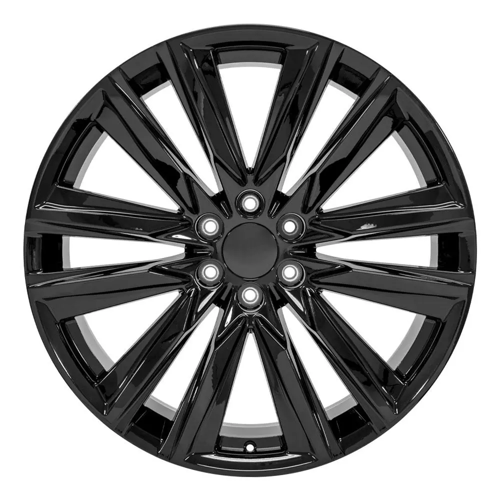 24X10 Replica Wheel Ca91 Fits Cadillac Escalade - Gloss Black 1