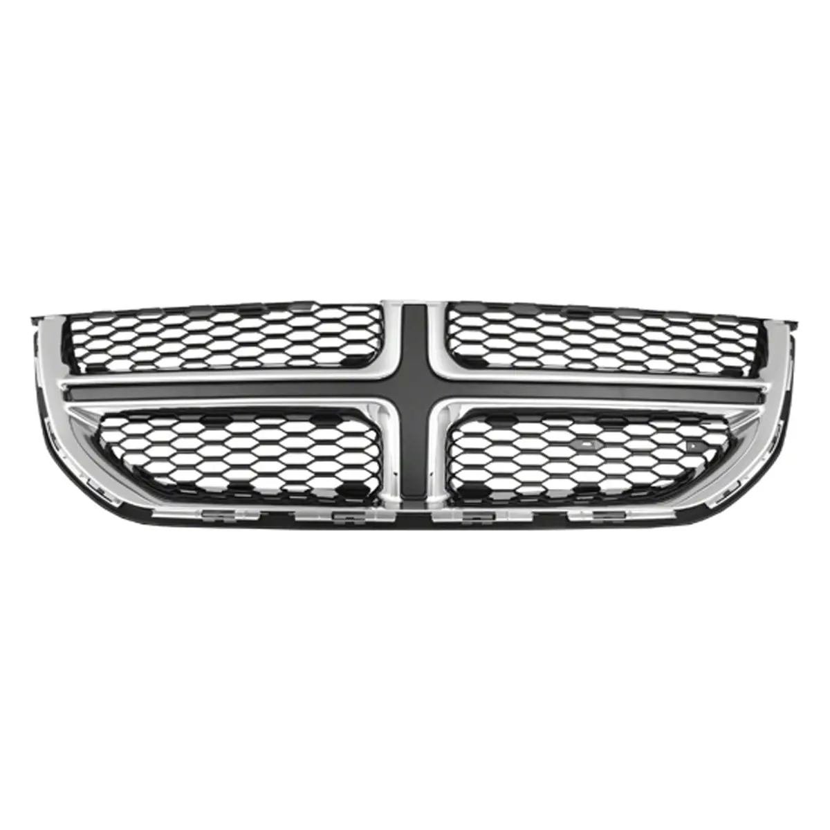 Front Grille — Chrome / Black Abs Plastic | Direct-Fit Oem Style 1
