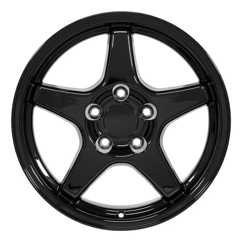 17X9.5 Replica Wheel Cv01 Fits Chevrolet Corvette Zr1 - Gloss Black 1