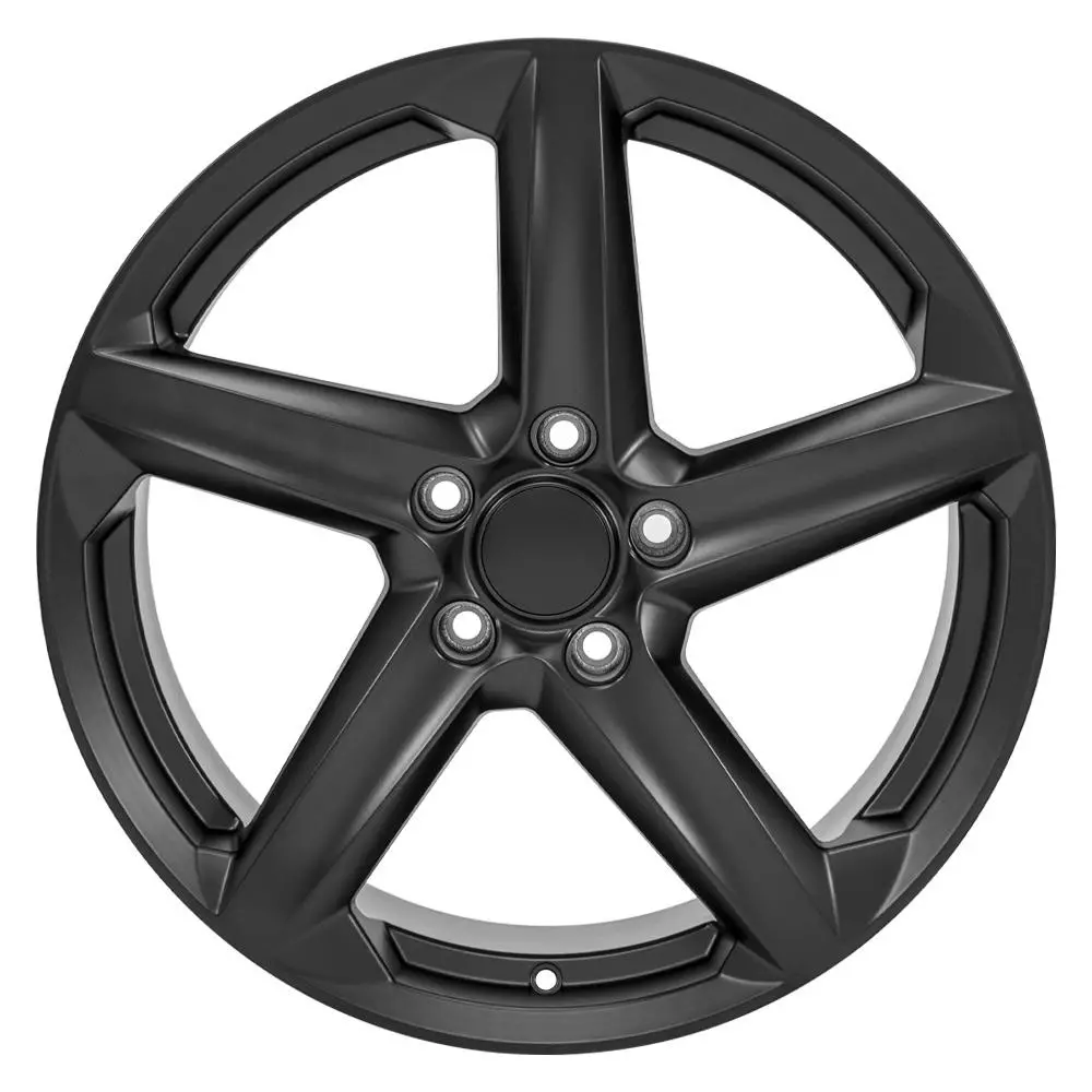 19X8.5 Replica Wheel Cv02d Fits Chevrolet C8 Corvette - Satin Black 1