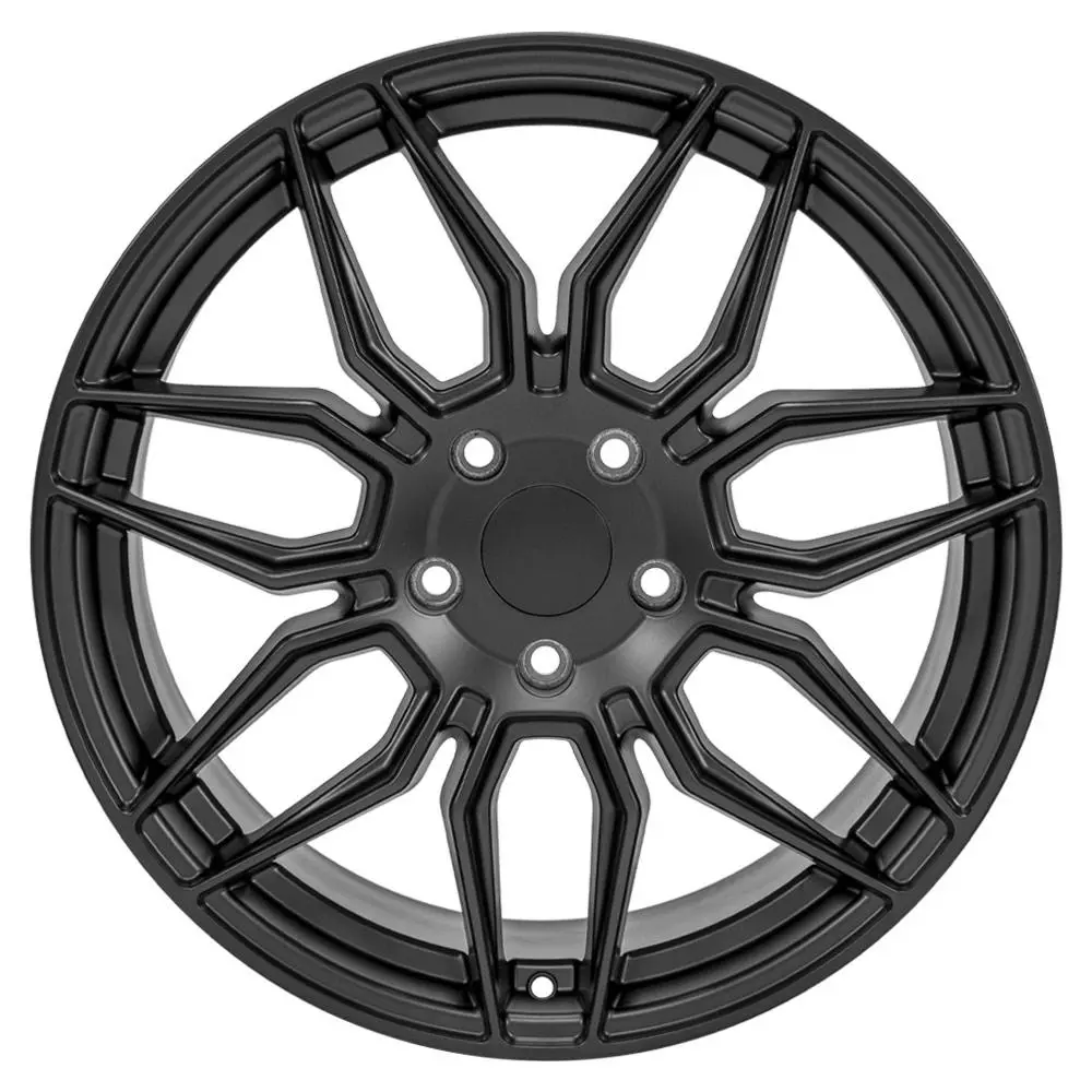 19X10 Replica Wheel Cv03c Fits Chevrolet C7 Corvette - Satin Black 1