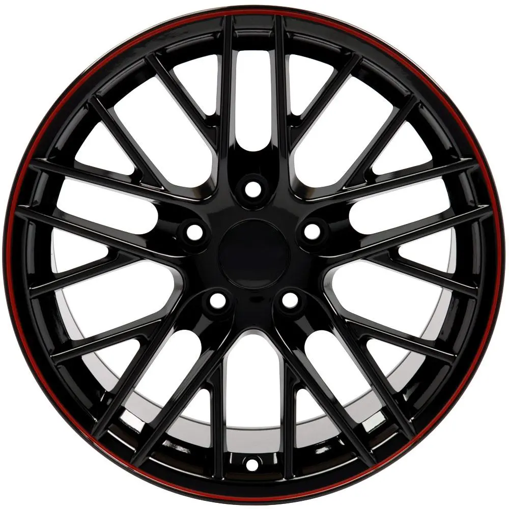 18" Replica Wheel Cv08b Fits Chevrolet Corvette - C6 Zr1- Design One 1