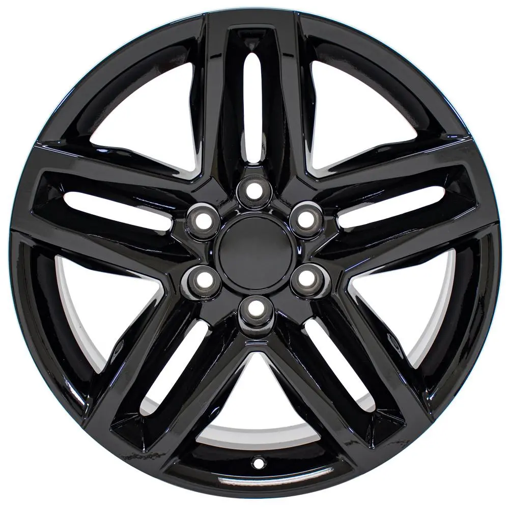20X9 Replica Wheel Cv34b Fits Chevrolet Silverado 1500 - Gloss Black 1