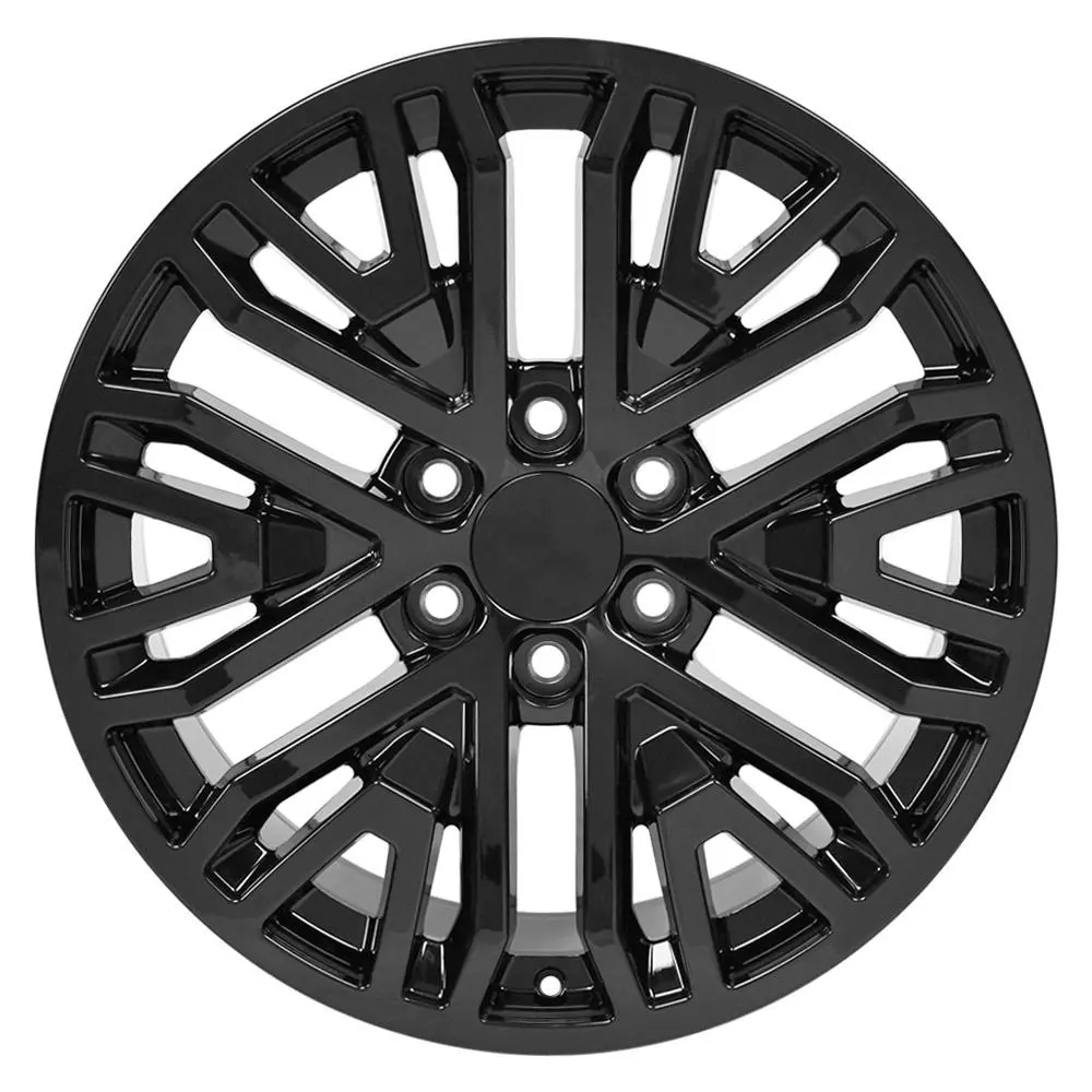 20" Replica Wheel Fits Gmc Sierra 1500 - Cv37 Black 20X9- Design One 1