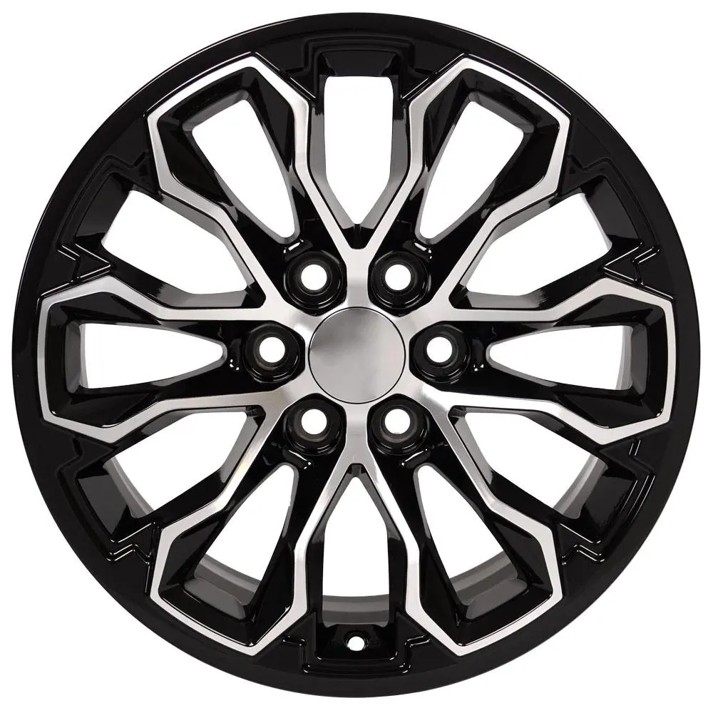17" Replica Wheel Fits Chevrolet Colorado Zr2 - Cv54 Black Machine- Design One 1