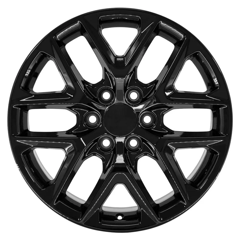 20X9 Replica Wheel Cv62 Fits Chevrolet Silverado - Gloss Black 1