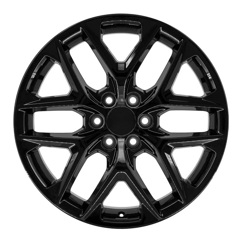 22X9 Replica Wheel Cv62 Fits Chevrolet Silverado - Gloss Black 1
