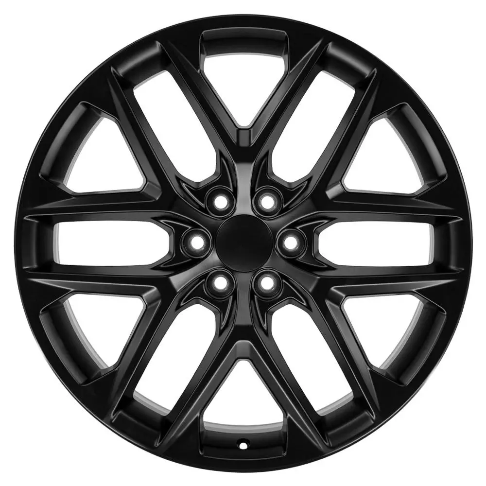 24X10 Replica Wheel Cv62 Fits Chevrolet Silverado - Gloss Black 1