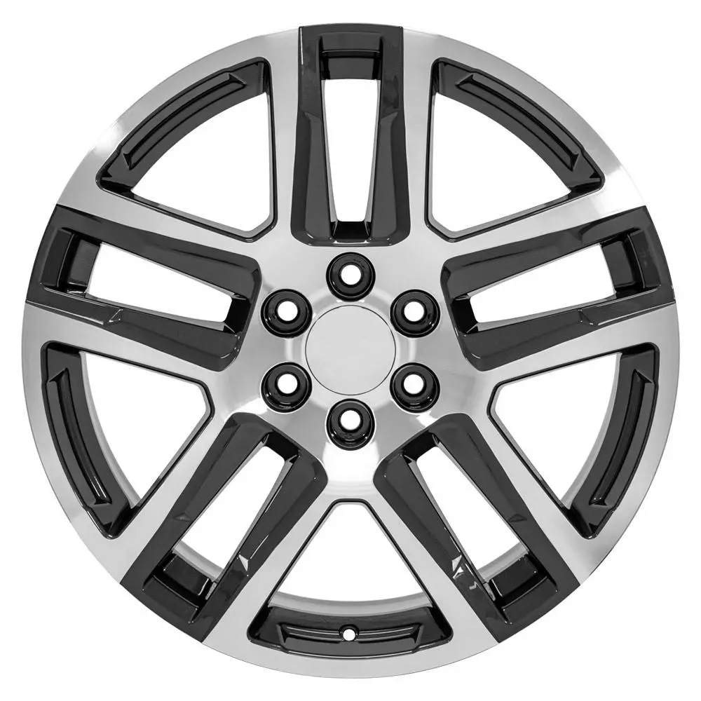 22X9 Replica Wheel Cv63 Fits Chevrolet Silverado 1500 - Gunmetal Machined 1