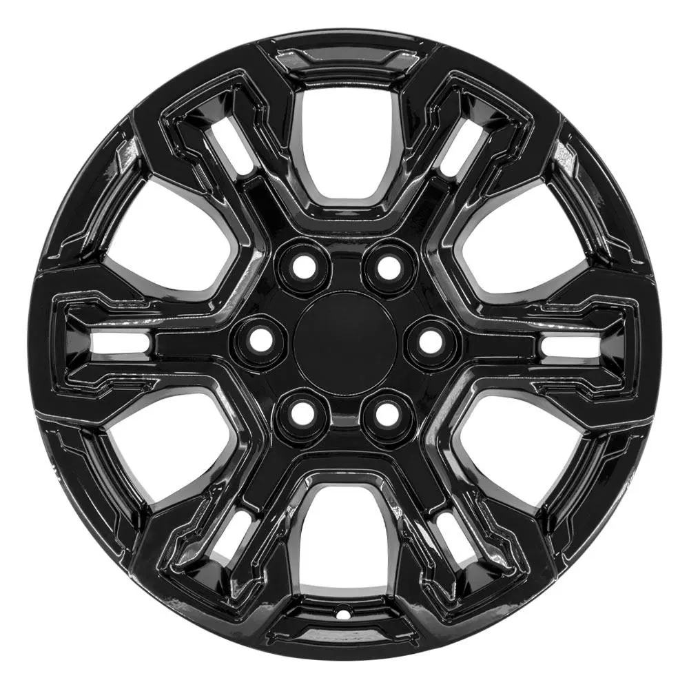 18X8.5 Replica Wheel Cv65 Fits Chevrolet Silverado - Gloss Black 1