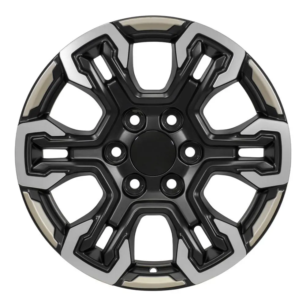 18X8.5 Replica Wheel Cv65 Fits Chevrolet Silverado - Gloss Black 1
