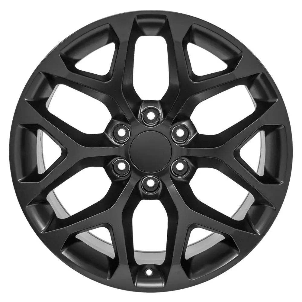 20X9 Replica Wheel Cv98b Fits Chevy Silverado - Satin Black 1