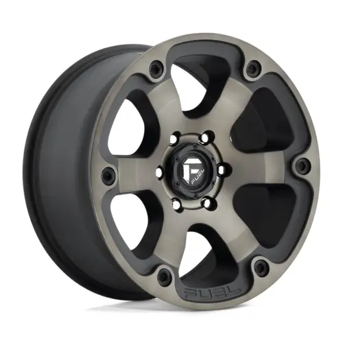 Fuel 1Pc D564 Beast Matt Black Double Dark Tint 16X8 4X4 1