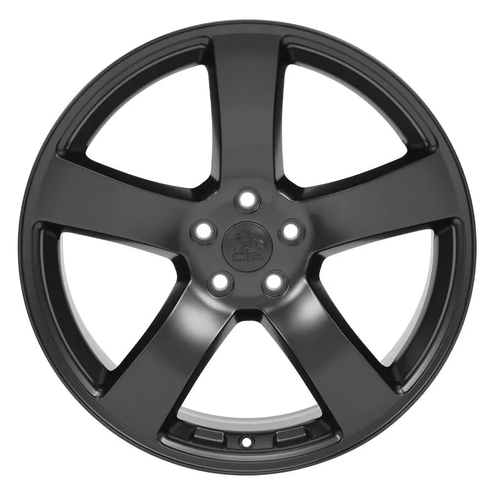 20-Inch Black DG12 Replica Wheel for Dodge Charger SRT – OEM-Style Design with Included Lug Nuts (14×1.5mm, 7/8″ Hex, Sold as Pair)