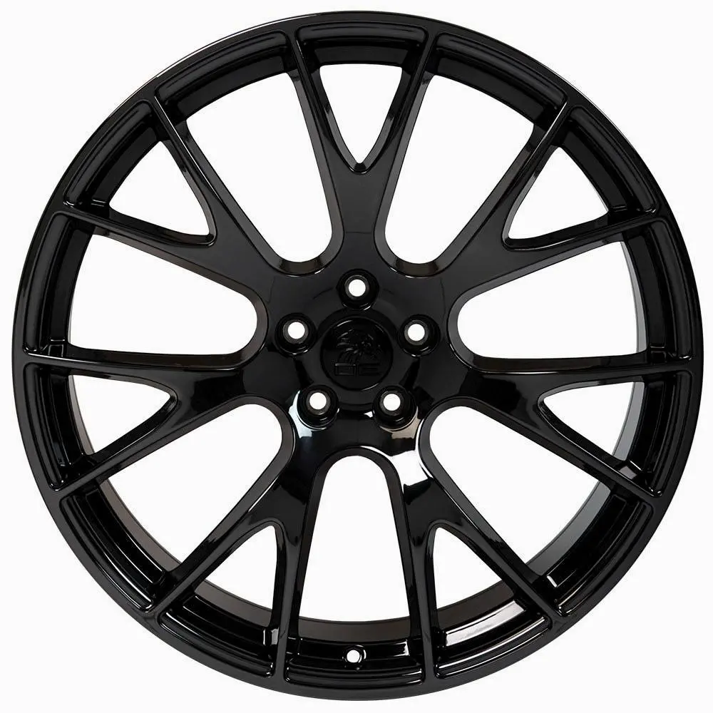 20-Inch Hellcat-Inspired Black Alloy Wheel for Dodge – 20x9 Design One