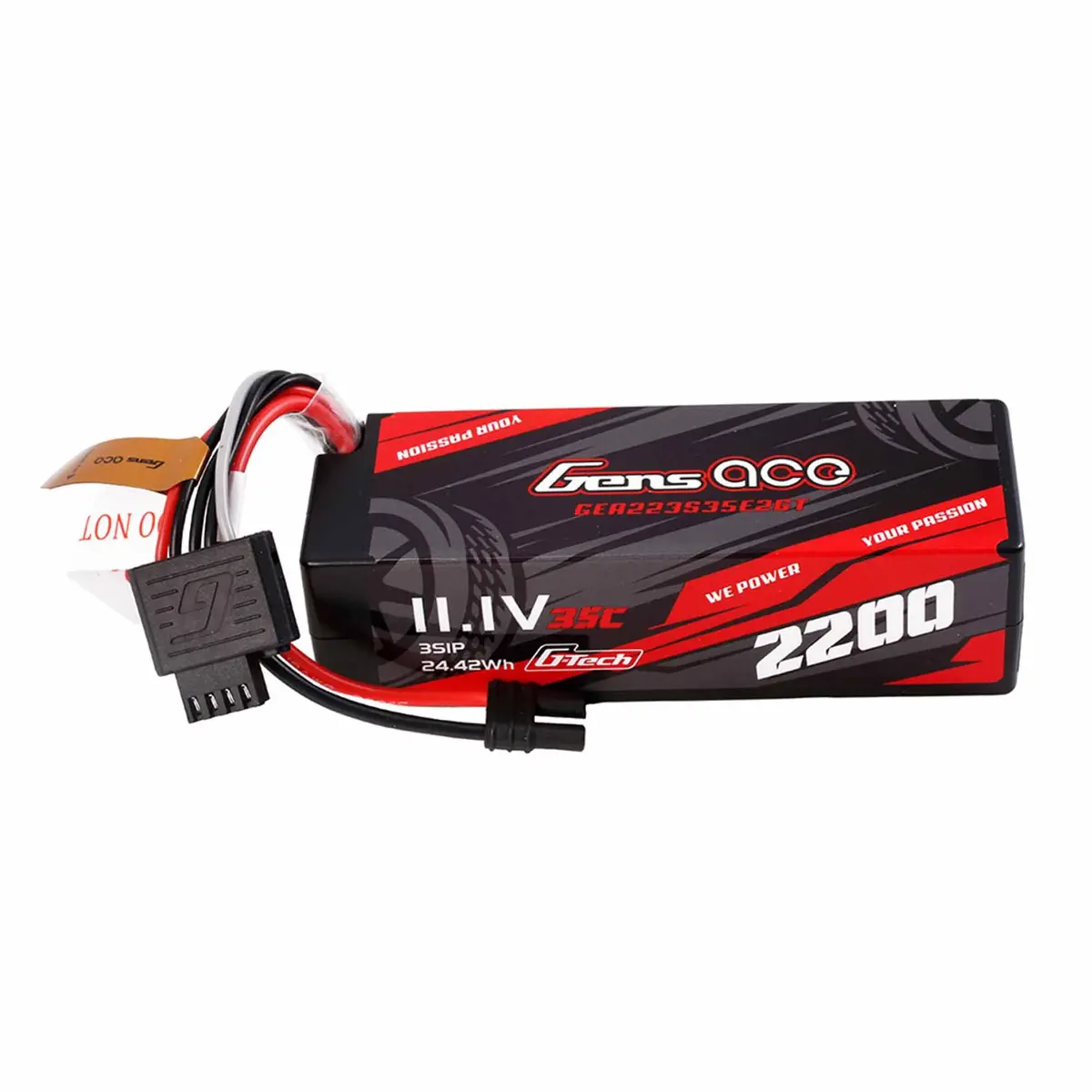 Gensace 2200Mah 3S 35C 11.1V Hardcase G-Tech Lipo Battery Pack With Iec2 Plug For Grom Gea223s35e2gt 1