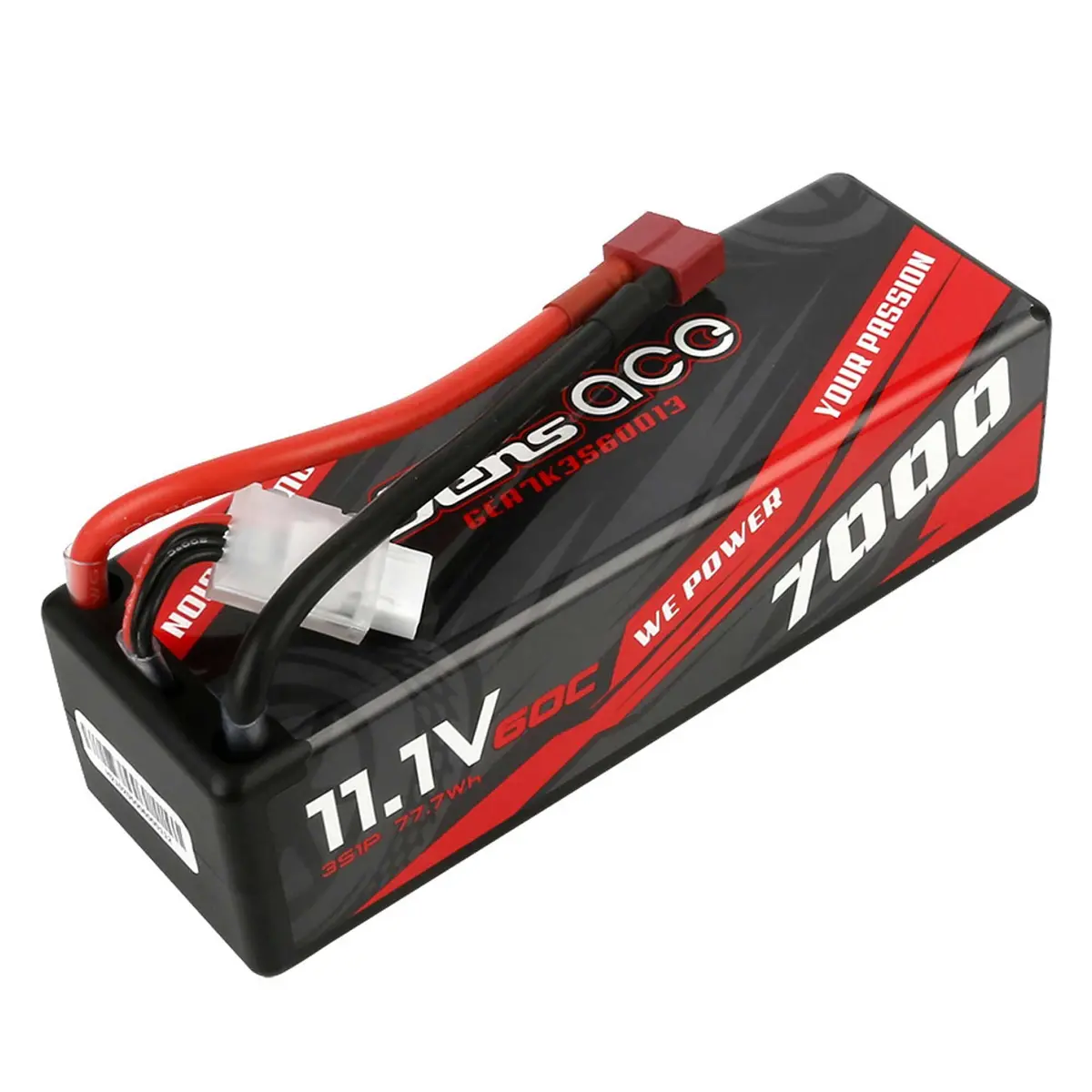 Gens Ace 11.1V 7000Mah 3S 60C, Lipo: Deans Gea7k3s60d13 1