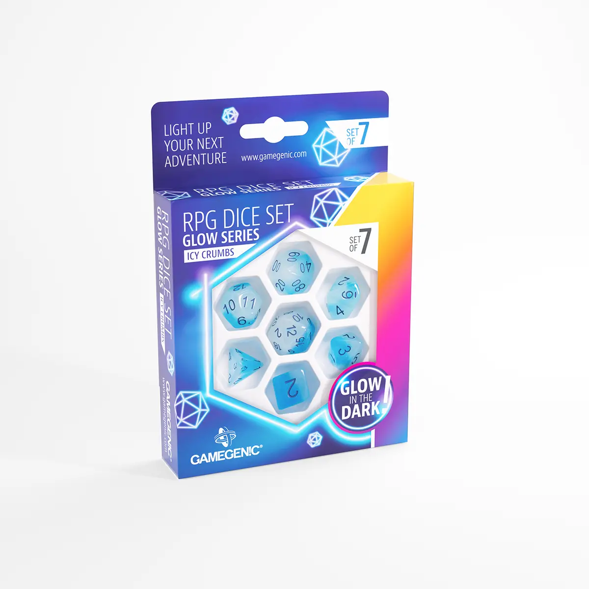Gamegenic Rpg Dice Set Glow Series (7 Pcs) 1