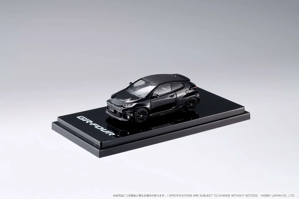 Hobby Japan Hj642024gbk Toyota Gr Yaris Rz High Performance Gr Parts Precious Black Pearl 1