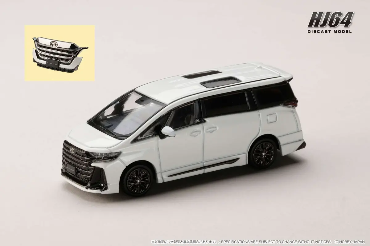 Hobby Japan Hj642077cw Hj64 Toyota Vellfire Z Premier Hybrid (H40w) / Genuine Options Platinum White Pearl Mica 1