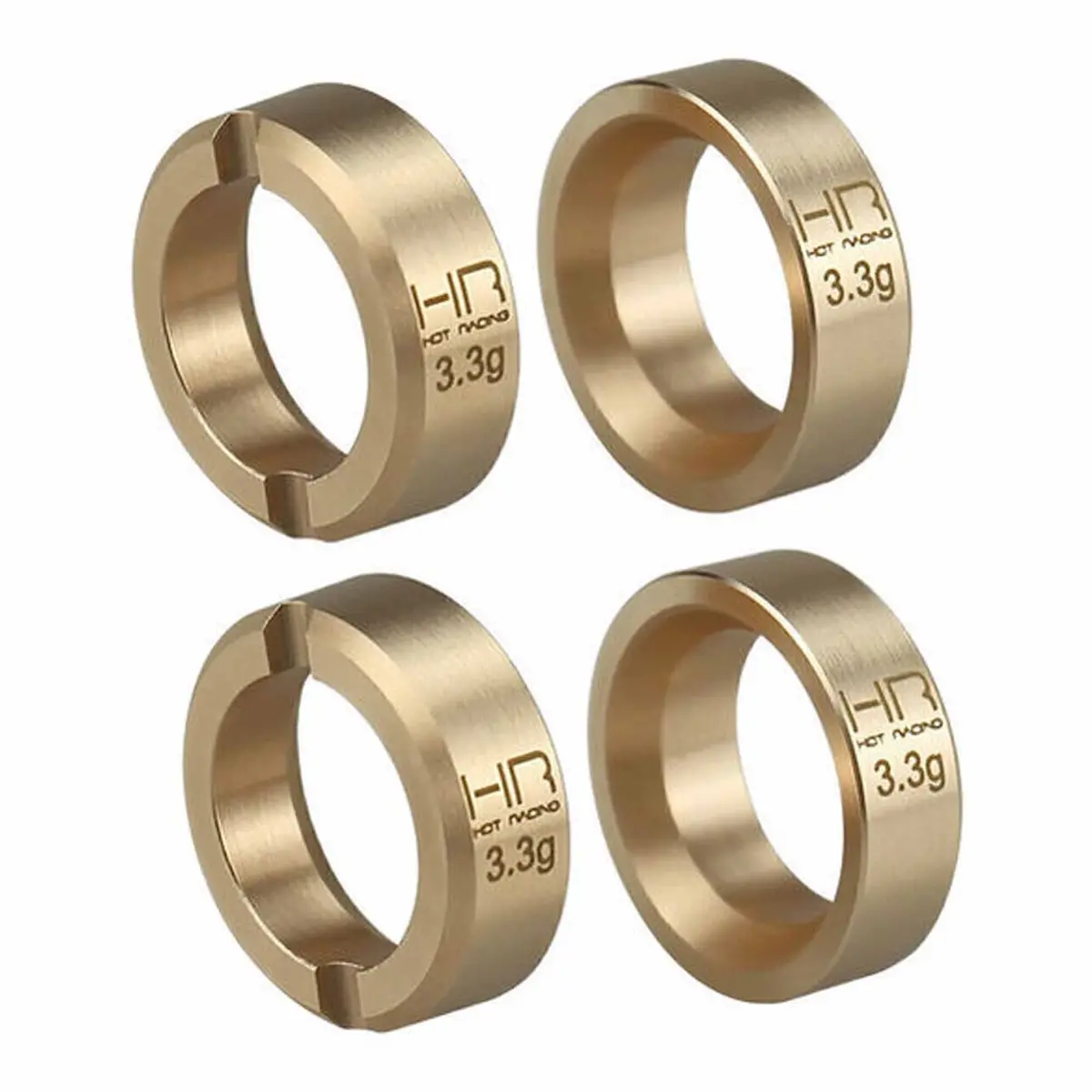 Hot Racing 3.3G Brass Wheel Weights - Scx30 1