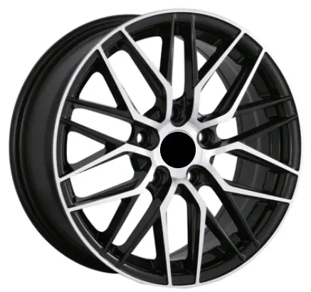 Replica For Audi Seat Skoda Iw05 Black Polish 16*6.5 1